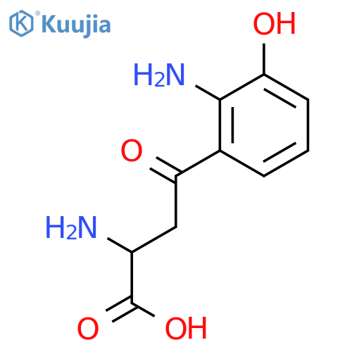 (S)-2-Amino-4-(2-amino-3-hydroxyphenyl)-4-oxobutanoic acid structure