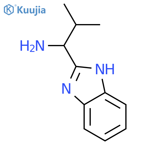 1-(1H-1,3-benzodiazol-2-yl)-2-methylpropan-1-amine structure