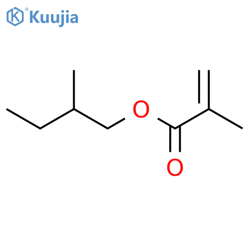 2-Propenoic acid,2-methyl-, 2-methylbutyl ester structure