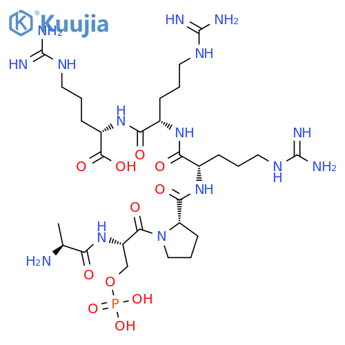 L-Arginine, L-alanyl-O-phosphono-L-seryl-L-prolyl-L-arginyl-L-arginyl- structure
