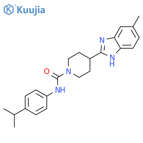 1-Piperidinecarboxamide,4-(5-methyl-1H-benzimidazol-2-yl)-N-[4-(1-methylethyl)phenyl]-(9CI) structure