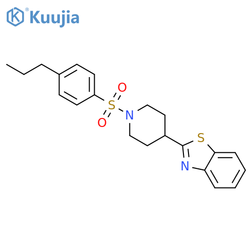 Piperidine, 4-(2-benzothiazolyl)-1-[(4-propylphenyl)sulfonyl]- (9CI) structure