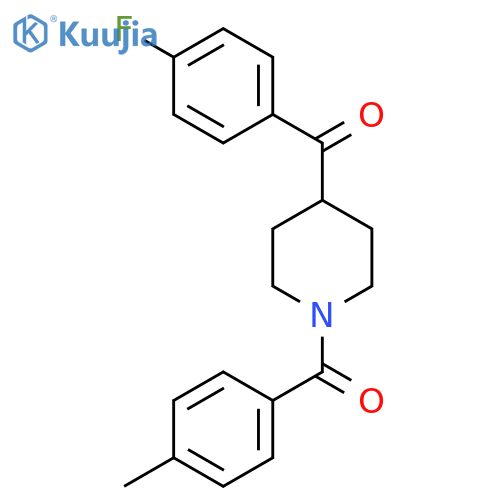 4-(4-fluorobenzoyl)-1-(4-methylbenzoyl)piperidine structure