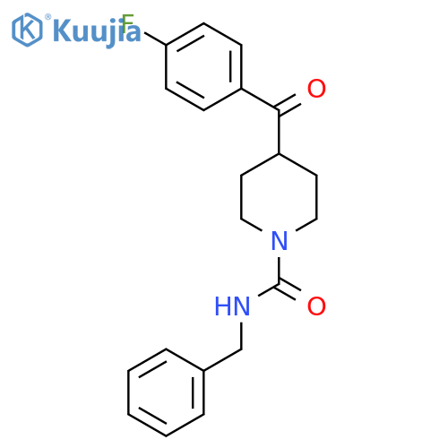 1-Piperidinecarboxamide, 4-(4-fluorobenzoyl)-N-(phenylmethyl)- structure