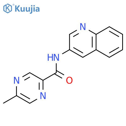5-methyl-n-(3-quinolinyl)-2-pyrazinecarboxamide structure