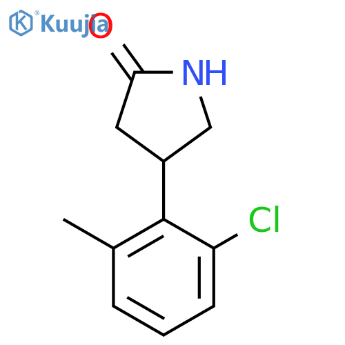 4-(2-Chloro-6-methylphenyl)pyrrolidin-2-one structure