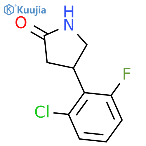 4-(2-Chloro-6-fluorophenyl)pyrrolidin-2-one structure