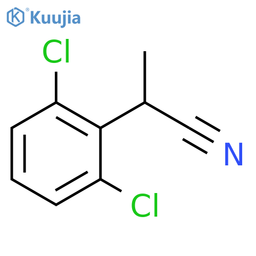 2-(2,6-dichlorophenyl)propanenitrile structure