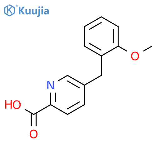2-Pyridinecarboxylic acid, 5-[(2-methoxyphenyl)methyl]- structure