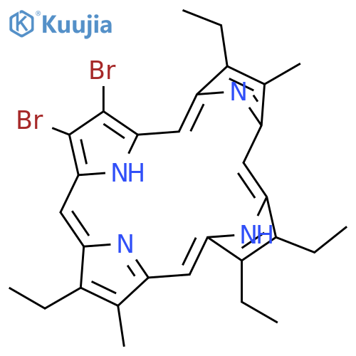 21H,23H-Porphine, 2,3-dibromo-7,12,13,18-tetraethyl-8,17-dimethyl- structure
