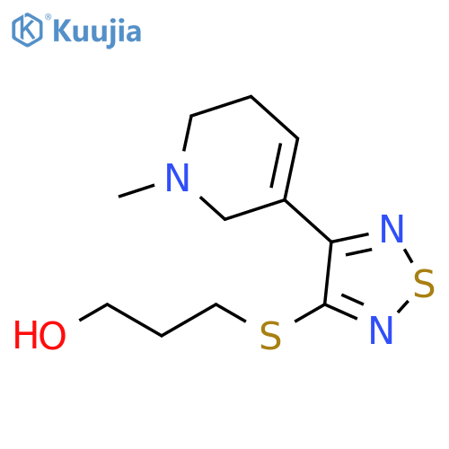 3-4-(1,2,5,6-Tetrahydro-1-methyl-3-pyridinyl)-1,2,5-thiadiazol-3-ylthio-1-propanol structure