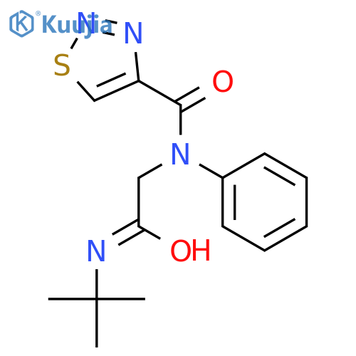 1,2,3-Thiadiazole-4-carboxamide,N-[2-[(1,1-dimethylethyl)amino]-2-oxoethyl]-N-phenyl-(9CI) structure