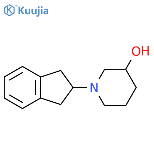 1-(2,3-dihydro-1H-inden-2-yl)piperidin-3-ol structure