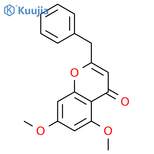 4H-1-Benzopyran-4-one, 5,7-dimethoxy-2-(phenylmethyl)- structure