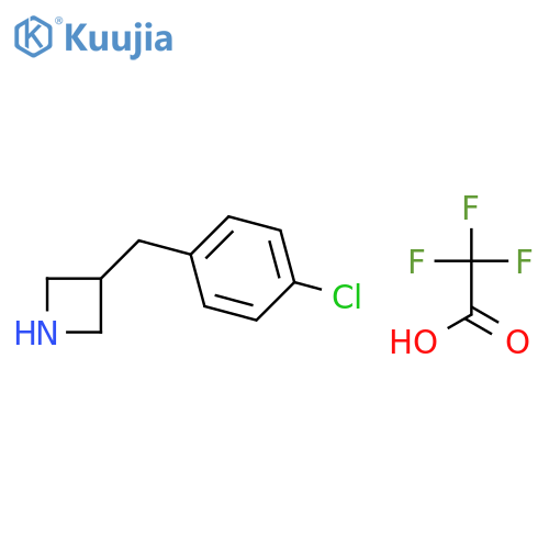 AZETIDINE, 3-[(4-CHLOROPHENYL)METHYL]-, TRIFLUOROACETATE structure