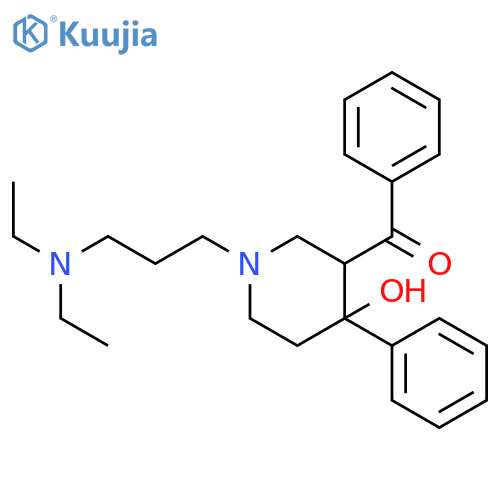 Methanone,[1-[3-(diethylamino)propyl]-4-hydroxy-4-phenyl-3-piperidinyl]phenyl- structure