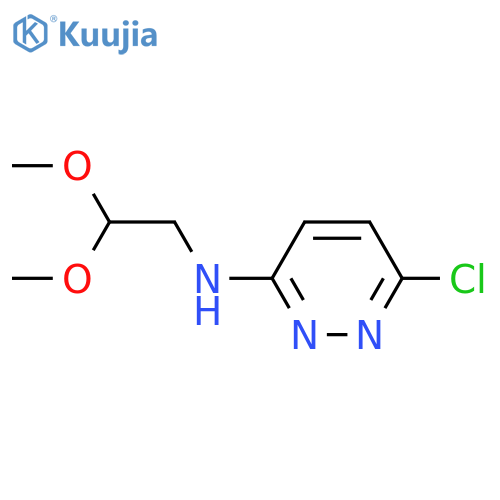 6-chloro-N-(2,2-dimethoxyethyl)pyridazin-3-amine structure