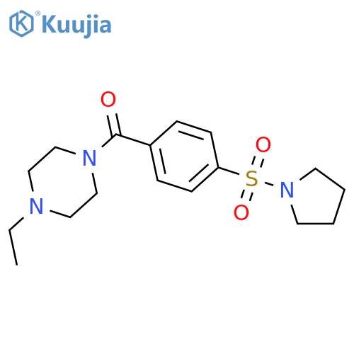 (4-ethyl-1-piperazinyl)[4-(1-pyrrolidinylsulfonyl)phenyl]methanon E structure