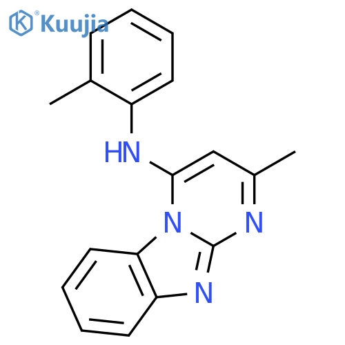 Pyrimido[1,2-a]benzimidazol-4-amine, 2-methyl-N-(2-methylphenyl)- (9CI) structure