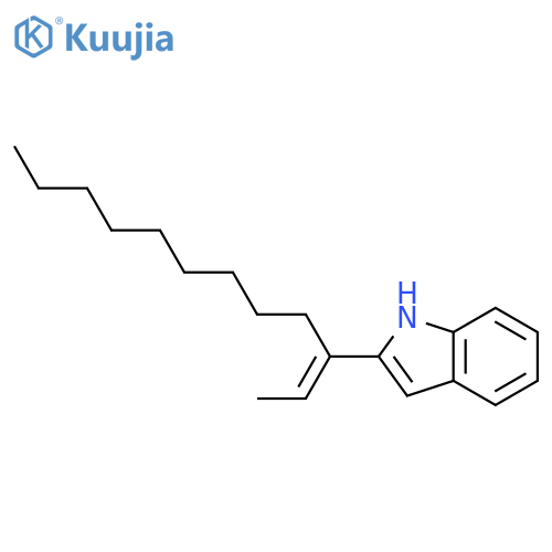 1H-INDOLE, 2-[(1E)-1-ETHYLIDENEDECYL]- structure