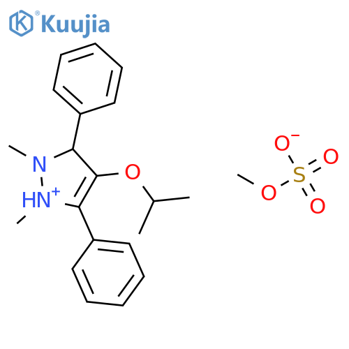 1H-Pyrazolium, 1,2-dimethyl-4-(1-methylethoxy)-3,5-diphenyl-, methylsulfate structure