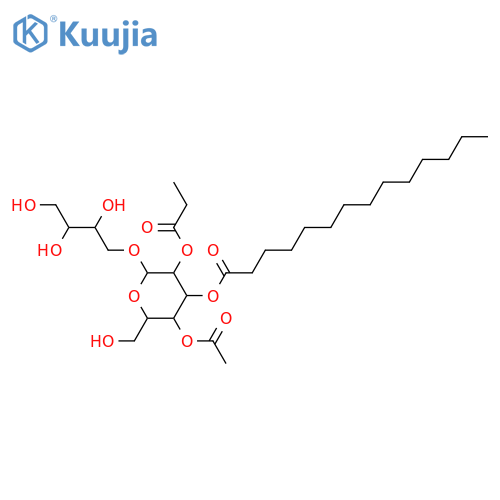 1-O-β-D-Mannopyranosyl-L-erythritol; 3-Tetradecanoyl, 2-propanoyl, 4-Ac structure