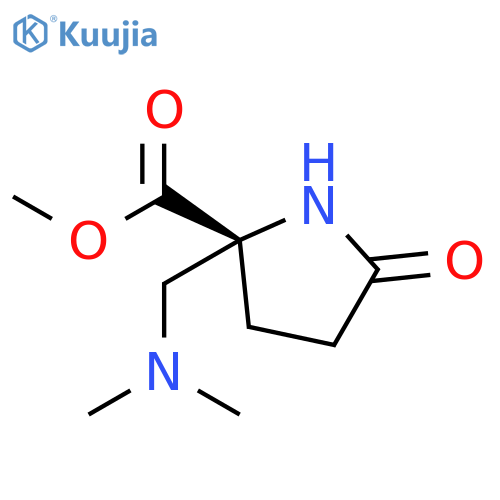 PROLINE, 2-[(DIMETHYLAMINO)METHYL]-5-OXO-, METHYL ESTER structure