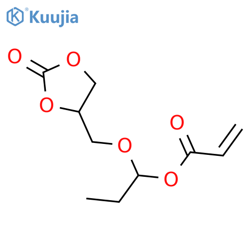 2-Propenoic acid, 1-[(2-oxo-1,3-dioxolan-4-yl)methoxy]propyl ester structure