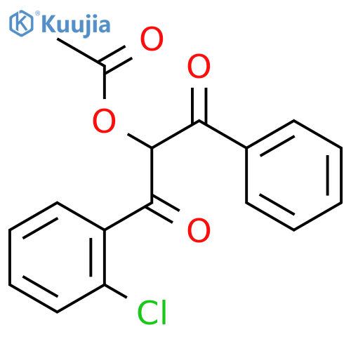 1,3-Propanedione, 2-(acetyloxy)-1-(2-chlorophenyl)-3-phenyl- structure