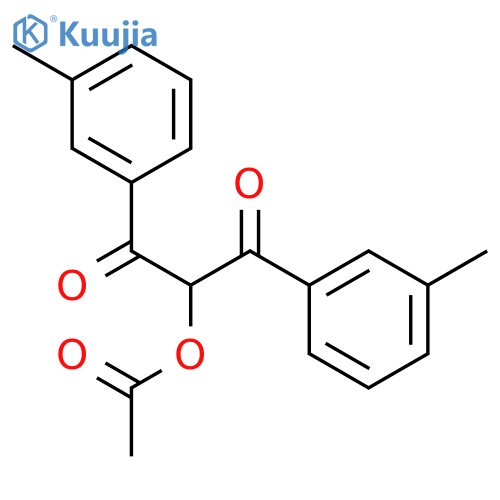 1,3-Propanedione, 2-(acetyloxy)-1,3-bis(3-methylphenyl)- structure