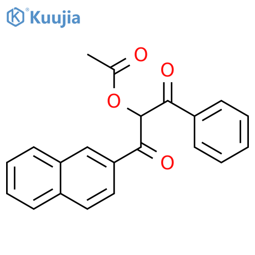 1,3-Propanedione, 2-(acetyloxy)-1-(2-naphthalenyl)-3-phenyl- structure