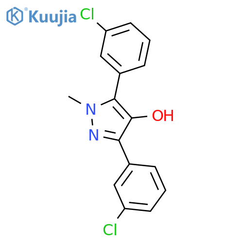 1H-Pyrazol-4-ol, 3,5-bis(3-chlorophenyl)-1-methyl- structure