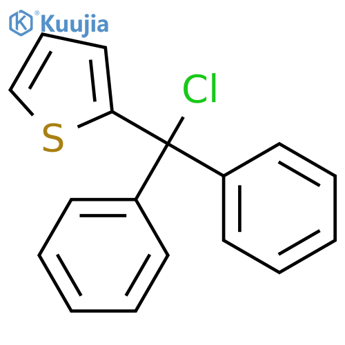 Thiophene, 2-(chlorodiphenylmethyl)- structure