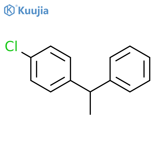 Benzene, 1-chloro-4-(1-phenylethyl)- structure