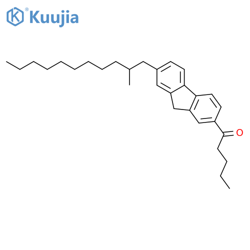 1-Pentanone, 1-[7-(2-methylundecyl)-9H-fluoren-2-yl]- structure