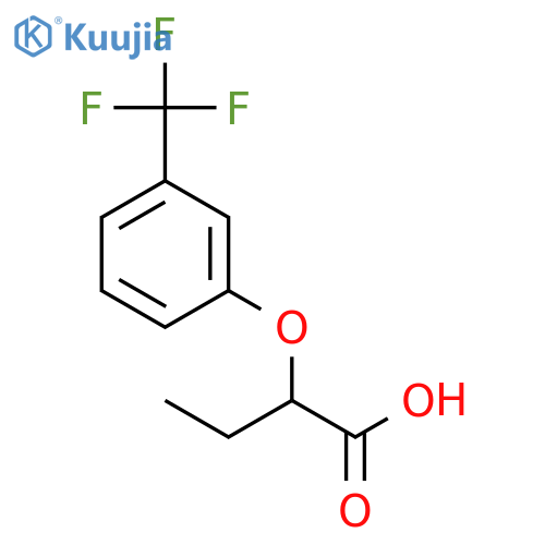 Butanoic acid, 2-[3-(trifluoromethyl)phenoxy]- structure