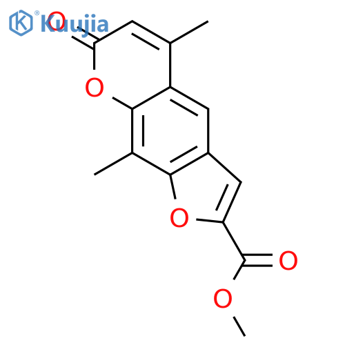 methyl 5,9-dimethyl-7-oxo-7H-furo[3,2-g]chromene-2-carboxylate structure