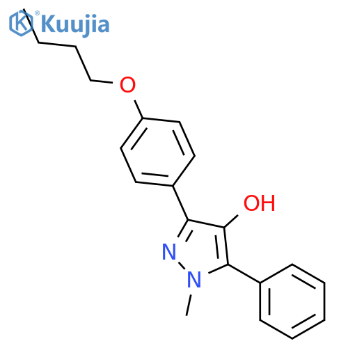 1H-Pyrazol-4-ol, 3-(4-butoxyphenyl)-1-methyl-5-phenyl- structure