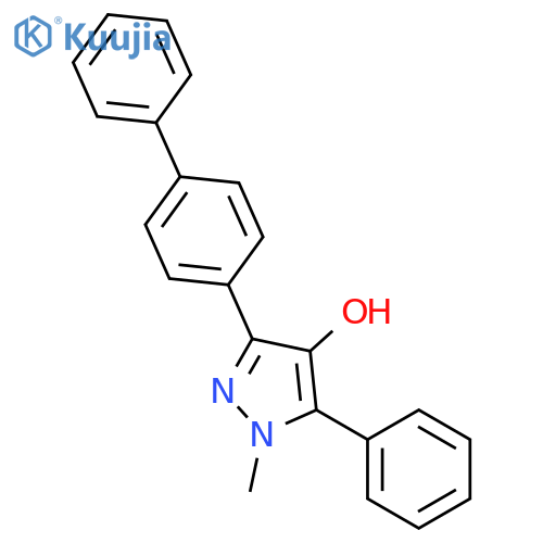 1H-Pyrazol-4-ol, 3-[1,1'-biphenyl]-4-yl-1-methyl-5-phenyl- structure