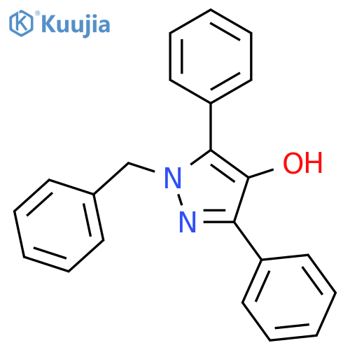 1H-Pyrazol-4-ol, 3,5-diphenyl-1-(phenylmethyl)- structure