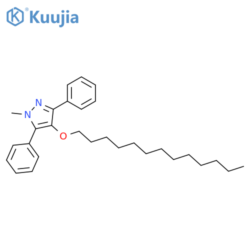 1H-Pyrazole, 1-methyl-3,5-diphenyl-4-(tridecyloxy)- structure