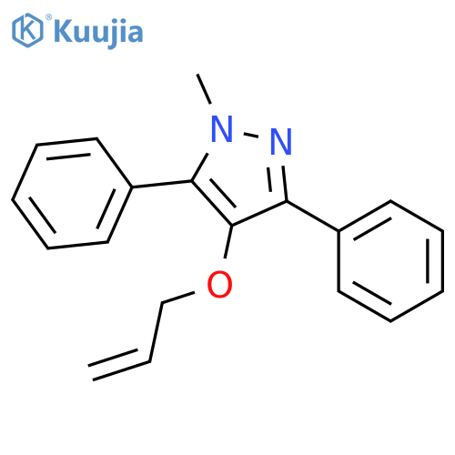 1H-Pyrazole, 1-methyl-3,5-diphenyl-4-(2-propenyloxy)- structure