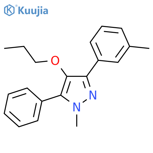 1H-Pyrazole, 1-methyl-3-(3-methylphenyl)-5-phenyl-4-propoxy- structure