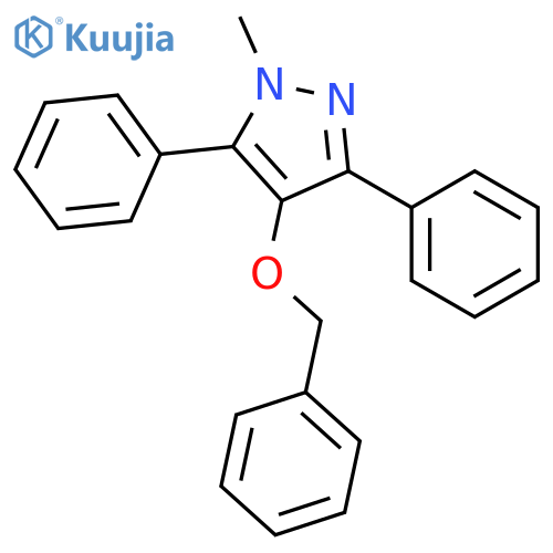 1H-Pyrazole, 1-methyl-3,5-diphenyl-4-(phenylmethoxy)- structure