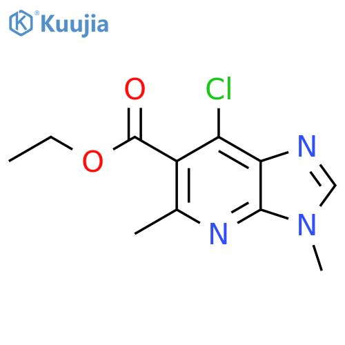 3H-Imidazo[4,5-b]pyridine-6-carboxylic acid, 7-chloro-3,5-dimethyl-, ethyl ester structure