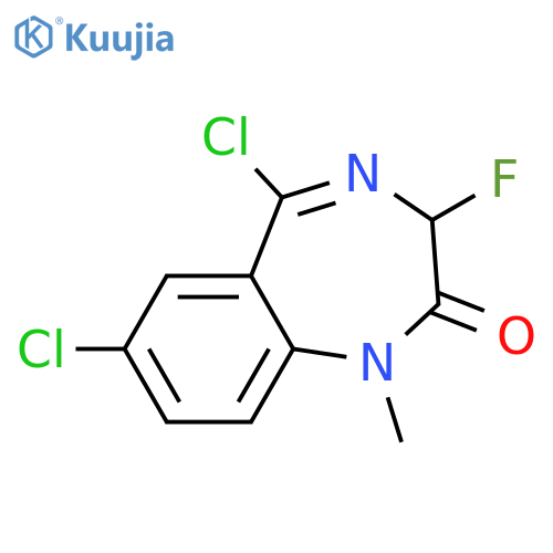 2H-1,4-Benzodiazepin-2-one,5,7-dichloro-3-fluoro-1,3-dihydro-1-methyl- structure