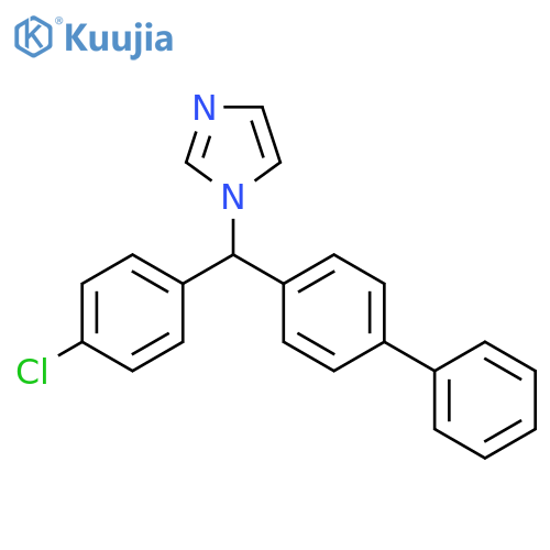 1H-Imidazole, 1-[[1,1'-biphenyl]-4-yl(4-chlorophenyl)methyl]- structure