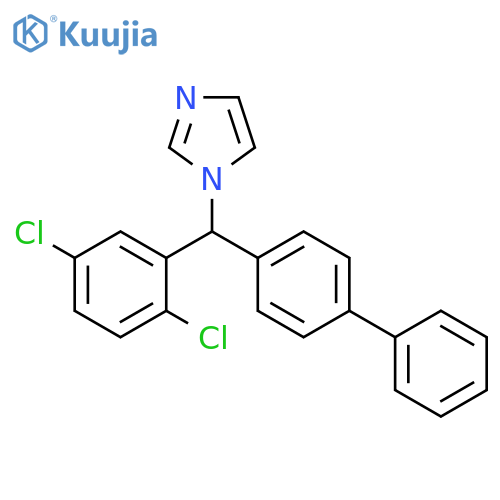 1H-Imidazole, 1-[[1,1'-biphenyl]-4-yl(2,5-dichlorophenyl)methyl]- structure
