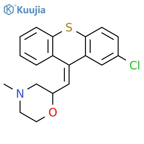 2-[(2-Chloro-9H-thioxanthen-9-ylidene)methyl]-4-methylmorpholine structure