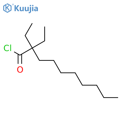 Decanoyl chloride, 2,2-diethyl- structure